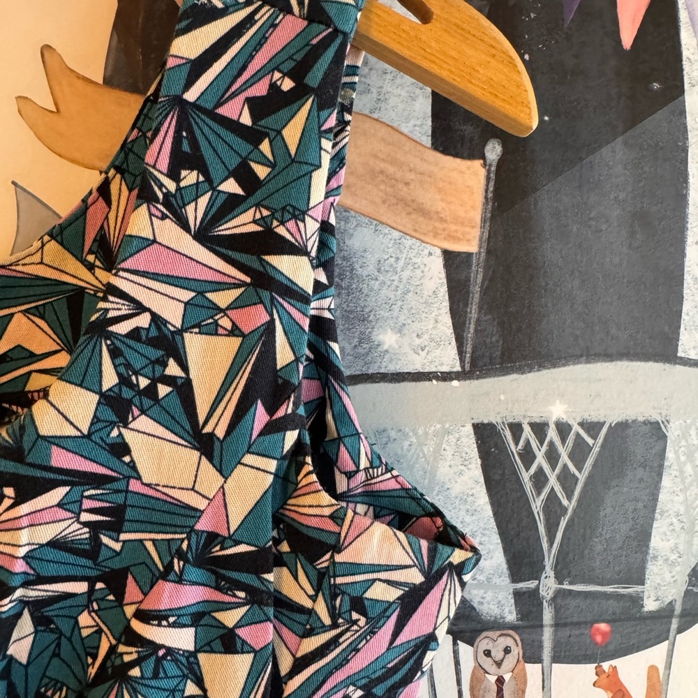 Nooworks Multi-Color Geometric Ruffle Sundress - Picture 6 of 9